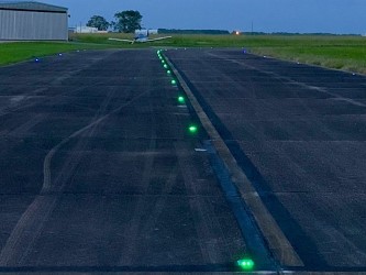 Green Light On Runway